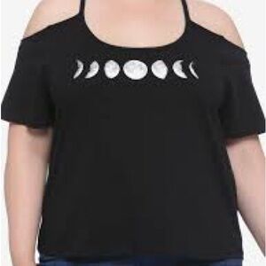 Hot topic plus size moon phase shirt
